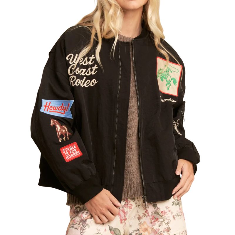 West Coast Rodeo Embroidered Bomber Jacket