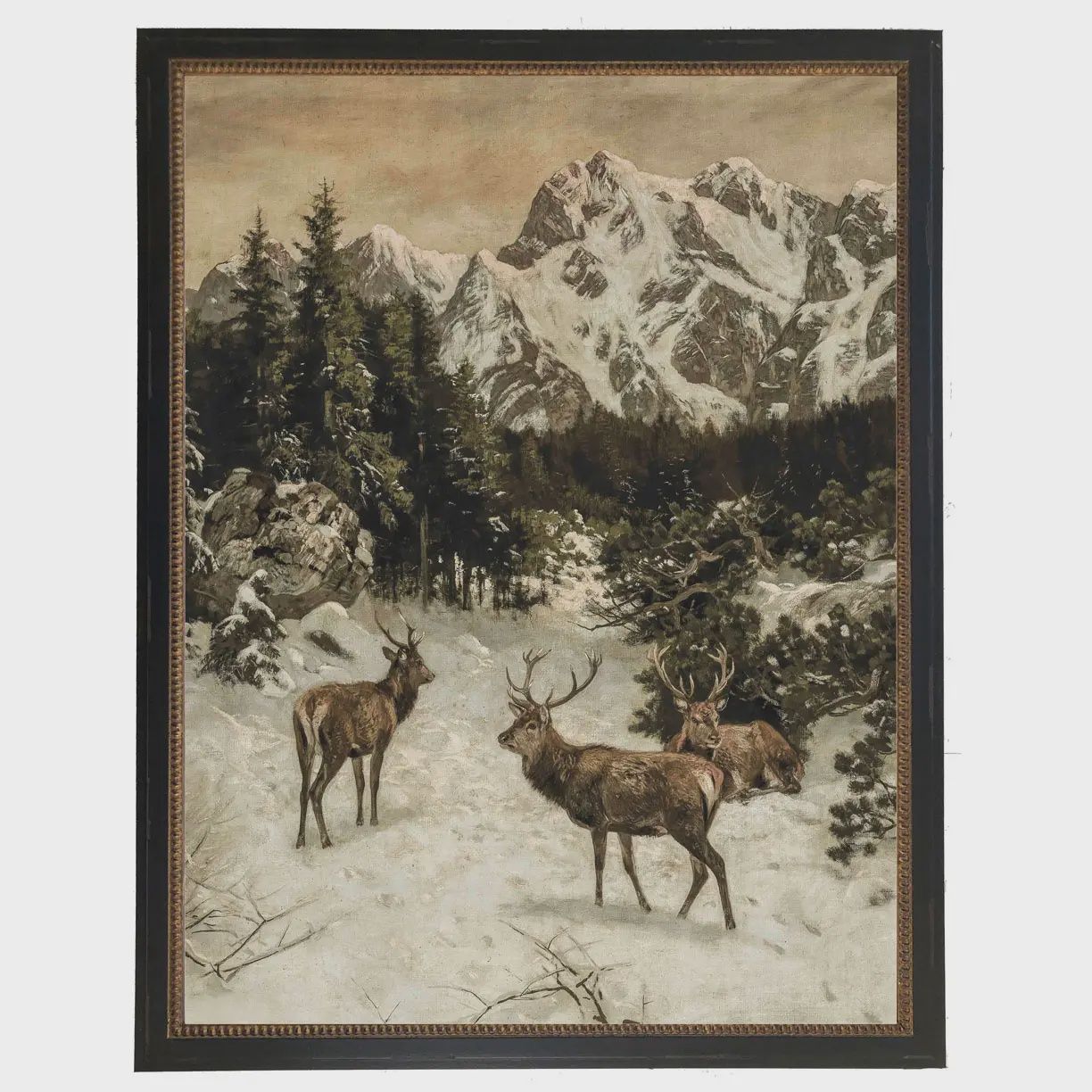 8 x 10 Framed Winter Oil Painting Reproduction