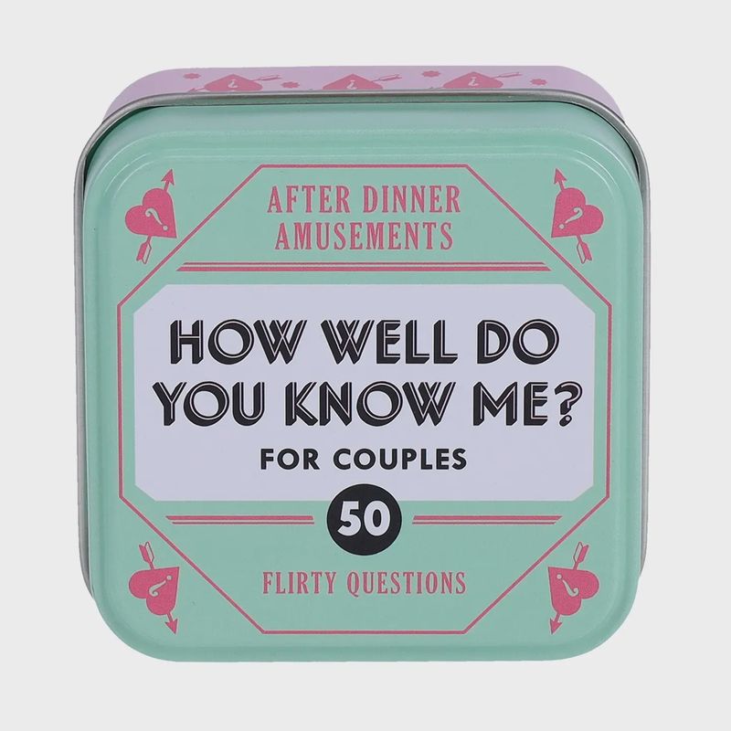 After Dinner Amusements: How Well Do You Know Me? For Couples