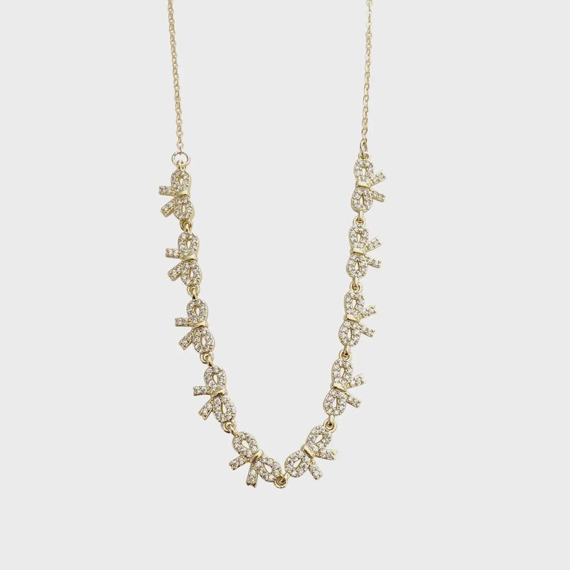 Birdie Bow Necklace