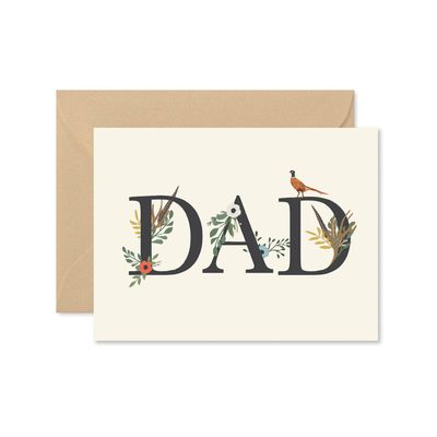 Dad Floral Greeting Card