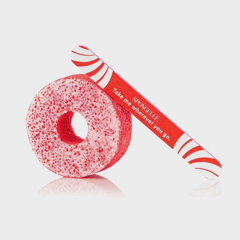 Candy Cane Holiday Pedipop Pedi Buffer &amp; Nail File