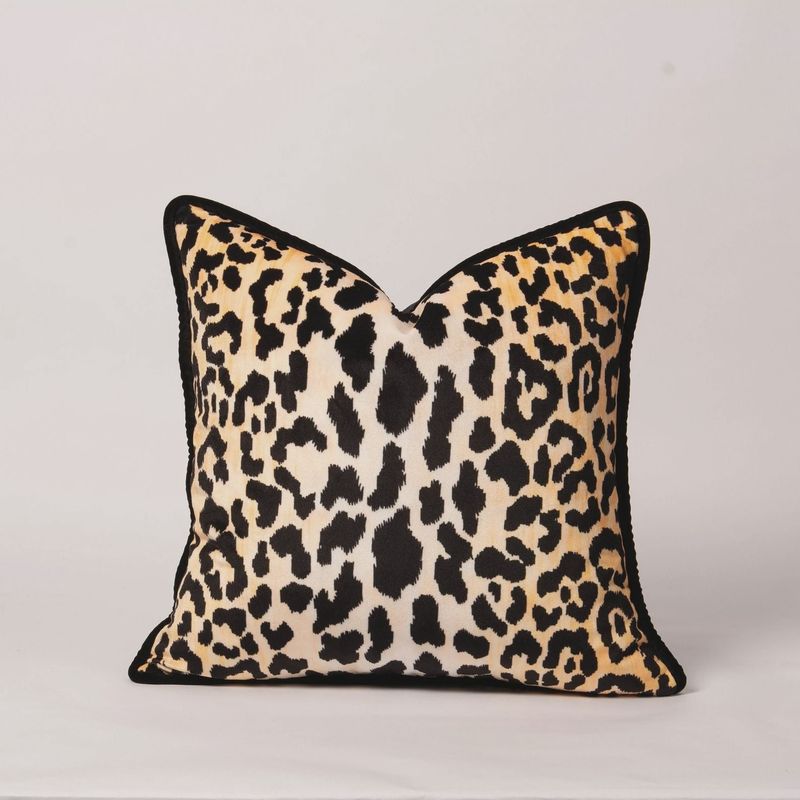 Velvet Leopard Pillow