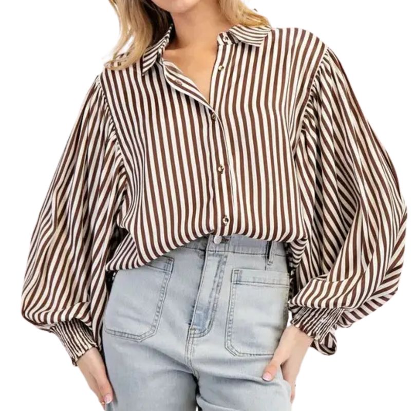 Striped Blouse Top