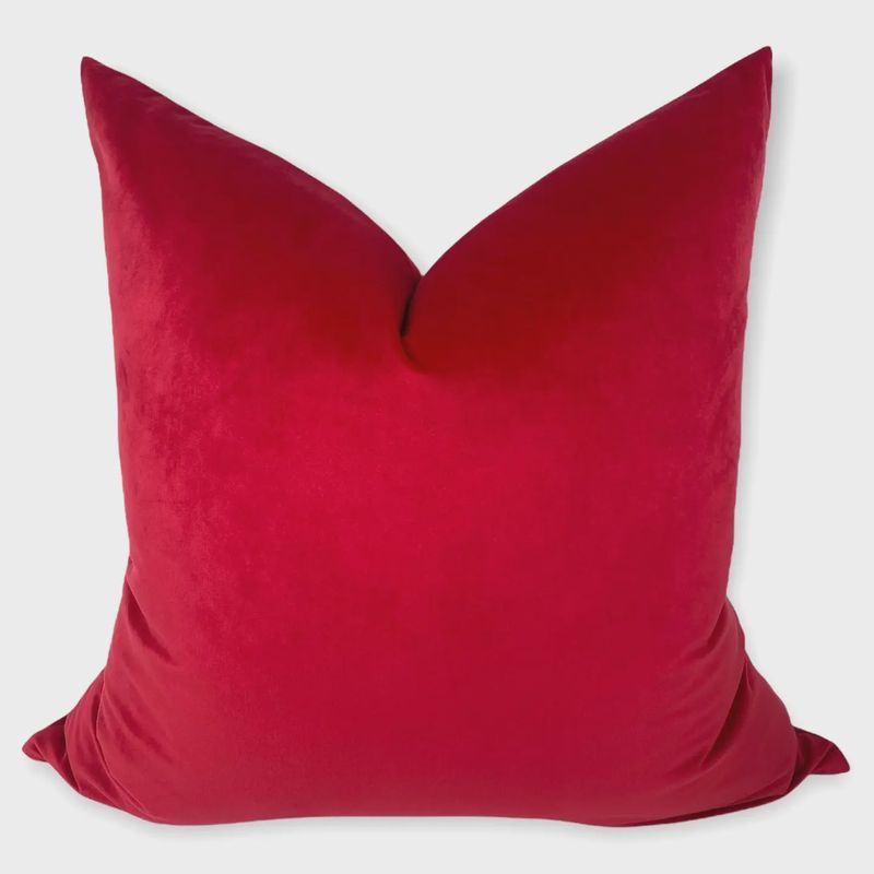 24 x 24 Red Velvet Pillow