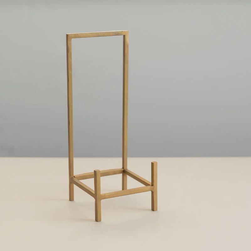 12" Gold Iron Easel