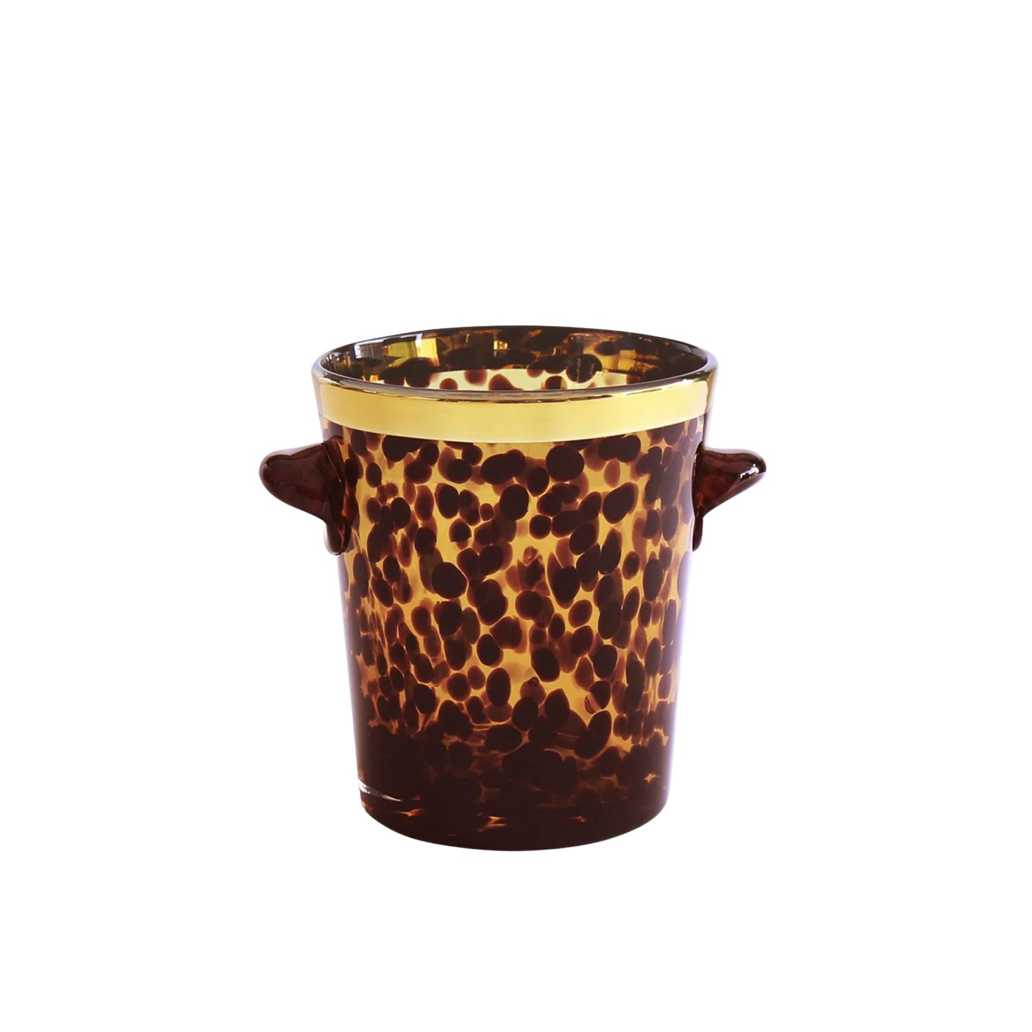 Tortoise and Gold Ice Bucket