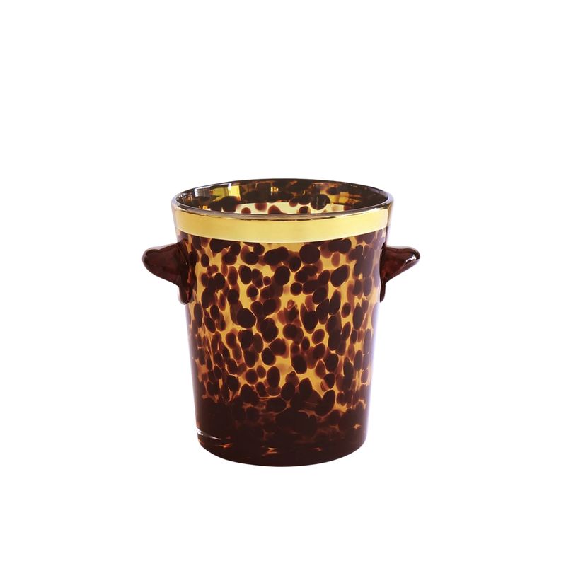 Tortoise and Gold Ice Bucket