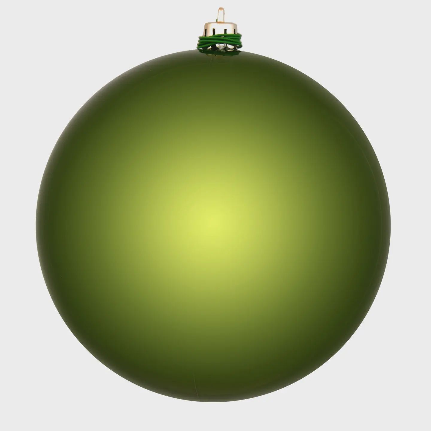 6&quot; Juniper Green Shiny Ball Ornament