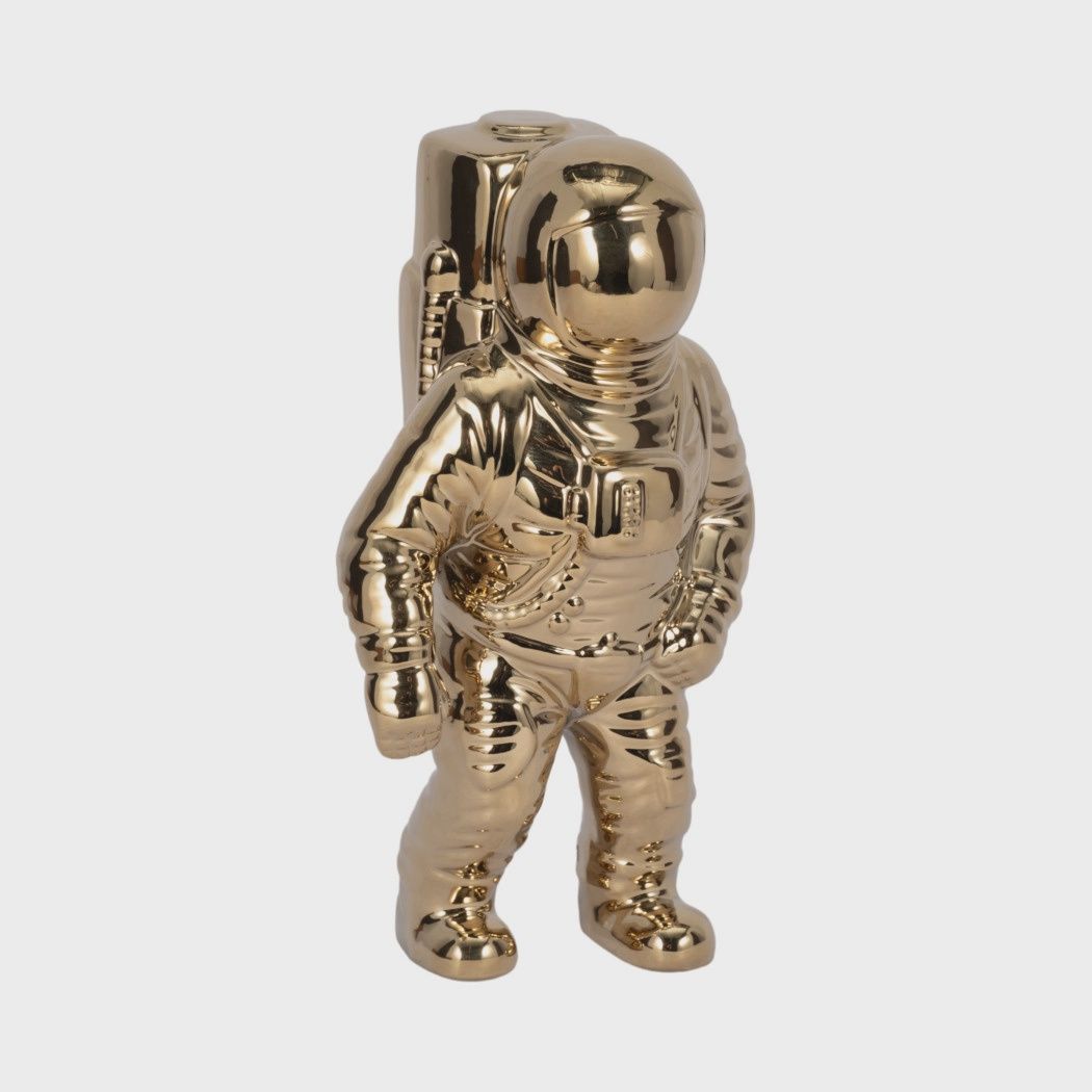 Ceramic Abstract Astronaut Figurine