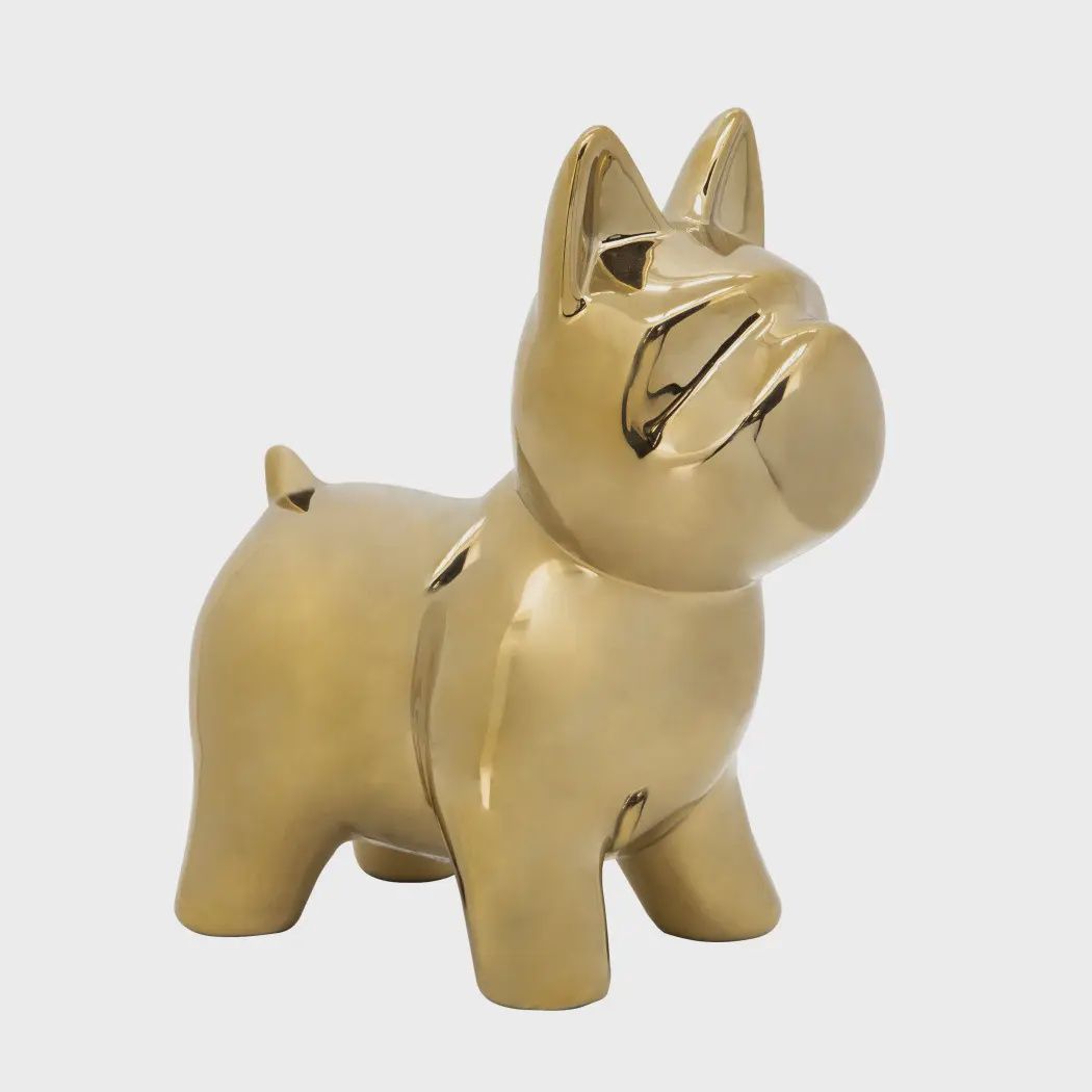 Ceramic Modern Animal Design Dog Figurine