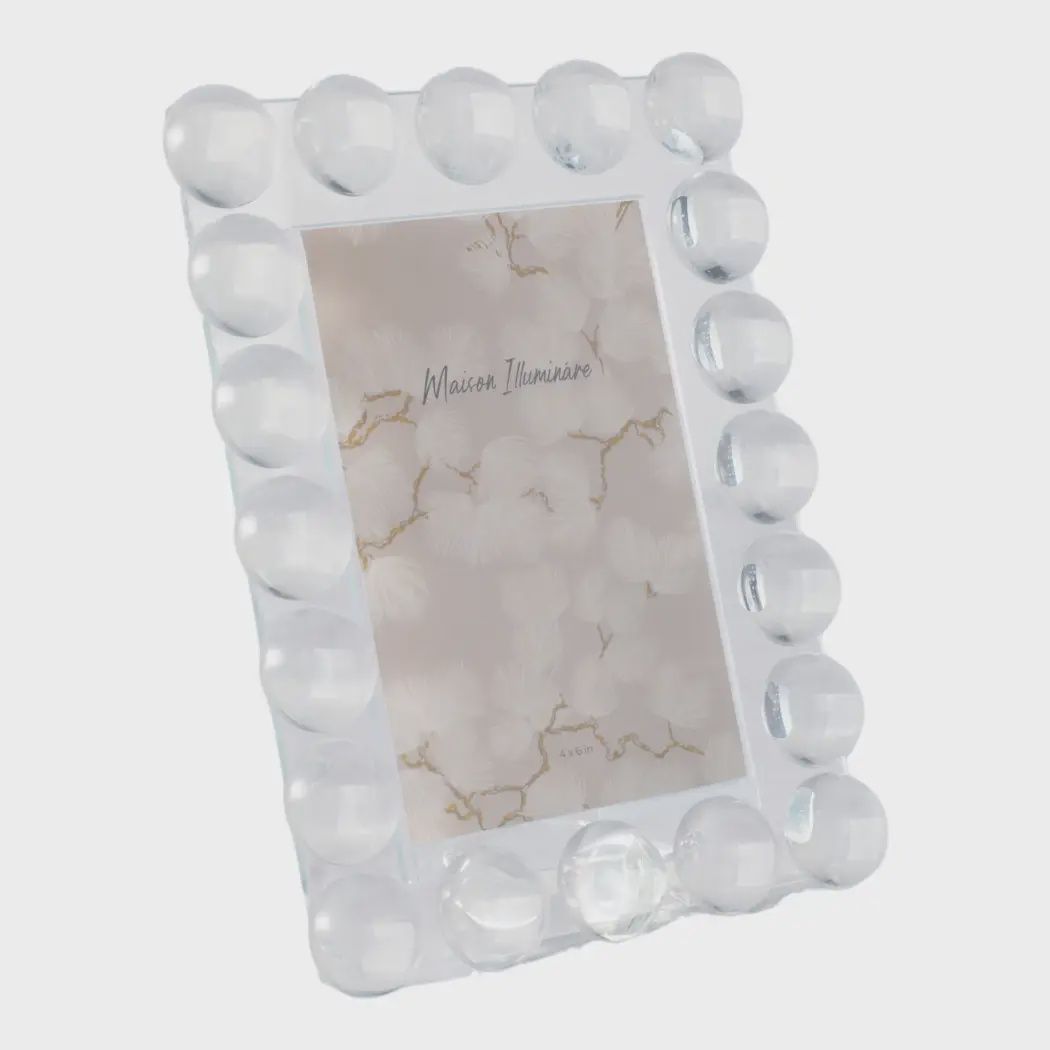Crystal Bubble Border Photo Frame- 4 x 6