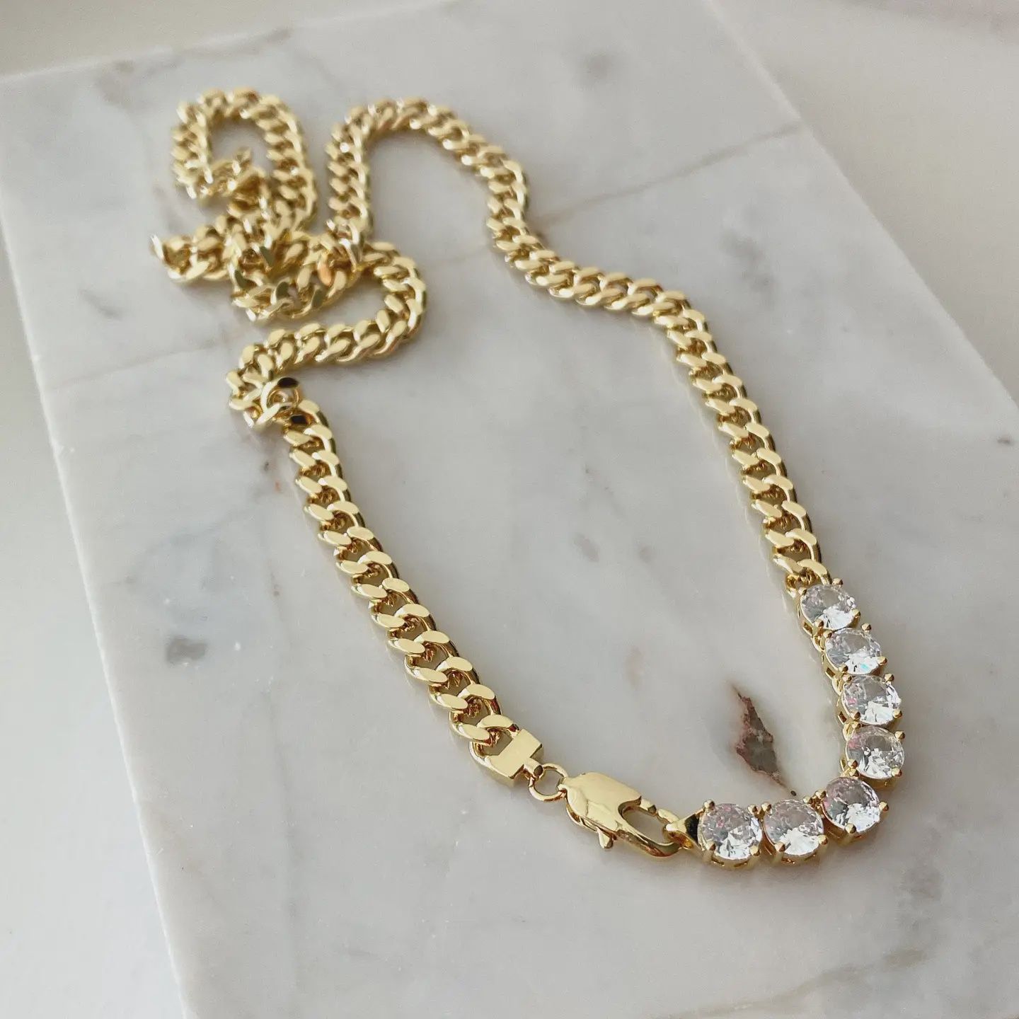 Cz Front Necklace