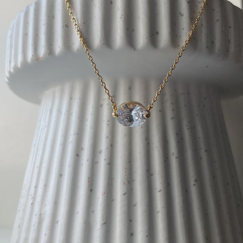Oval Cut Necklace