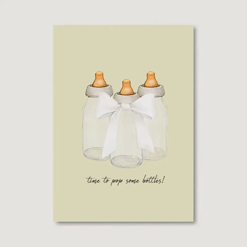 Pop Some Bottles Greeting Card
