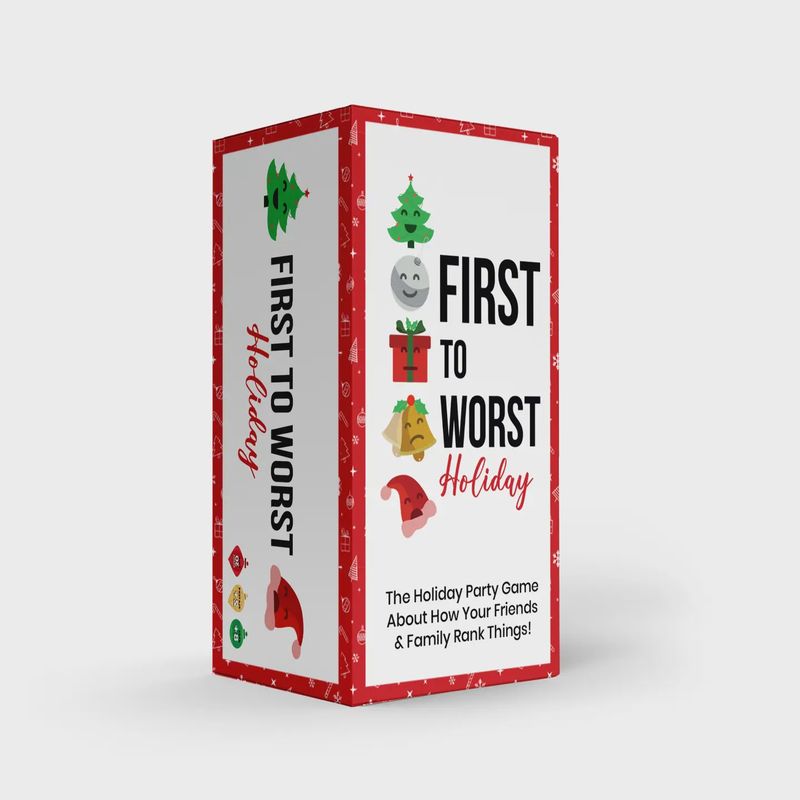 First To Worst Holiday Party Game - the Christmas Card Game