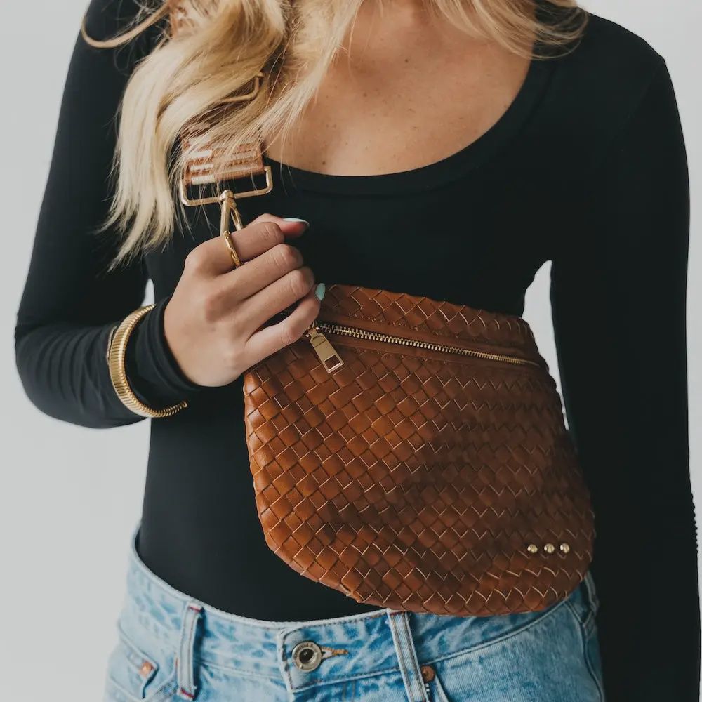 Westlyn Woven Bum Bag- Brown