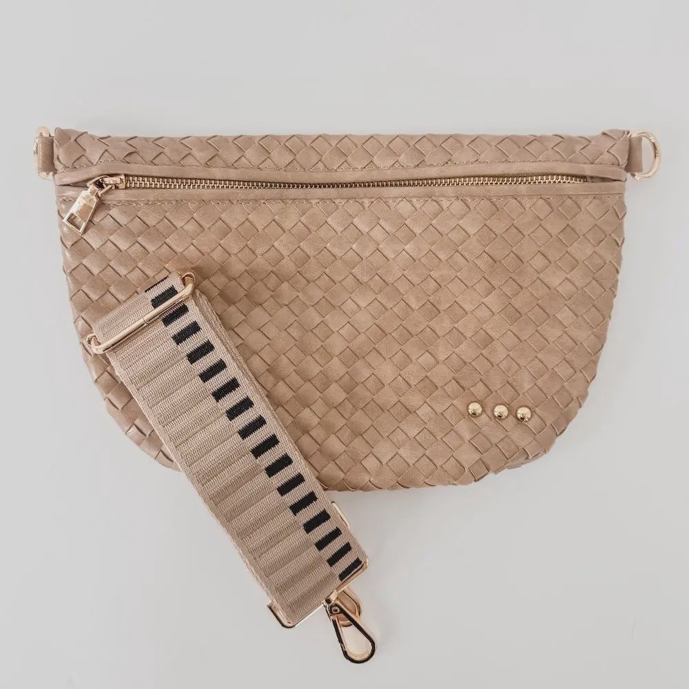 Westlyn Woven Bum Bag- Taupe