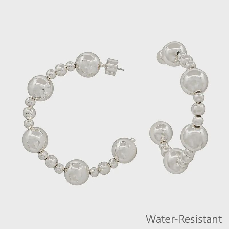 2" Silver Hoop Earring