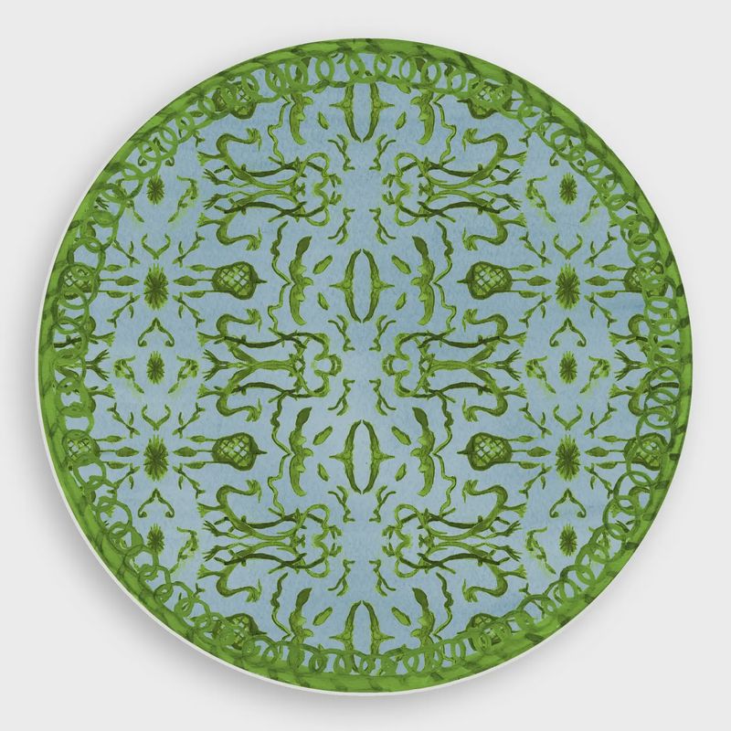 Blue &amp; Green Chinoiserie Vinyl Placemat