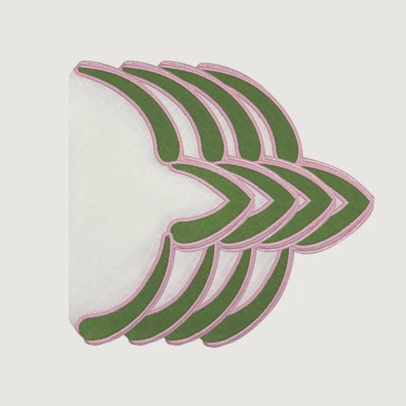 Poppy Linen Green Napkin