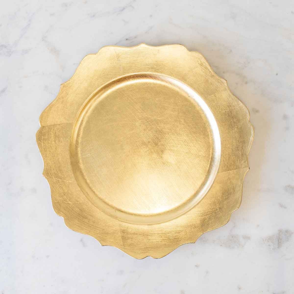 Cartouche Gold Charger- 13"