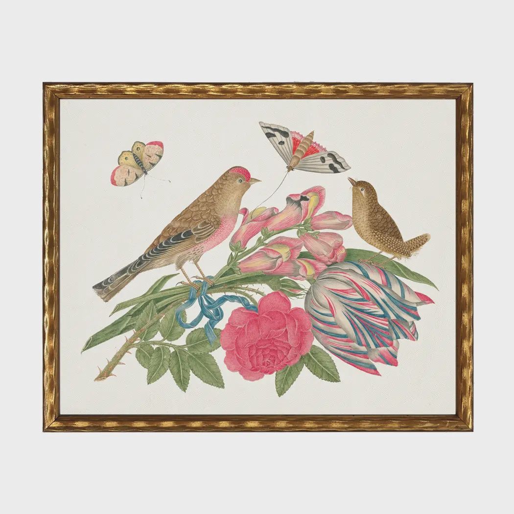 16 x 12 Birds &amp; Flowers Art