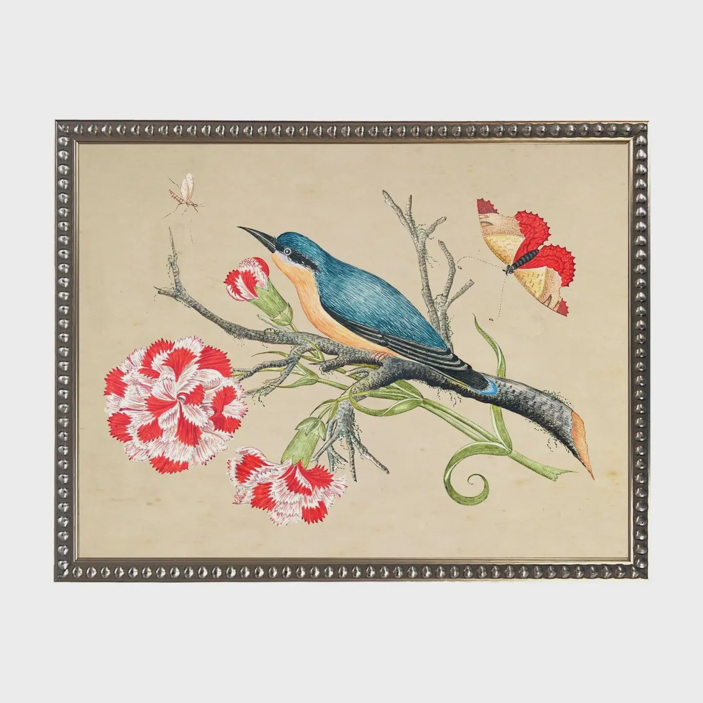 10 x 8 Blue Bird on Distressed Background