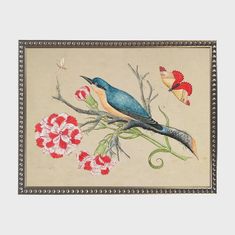 10 x 8 Blue Bird on Distressed Background