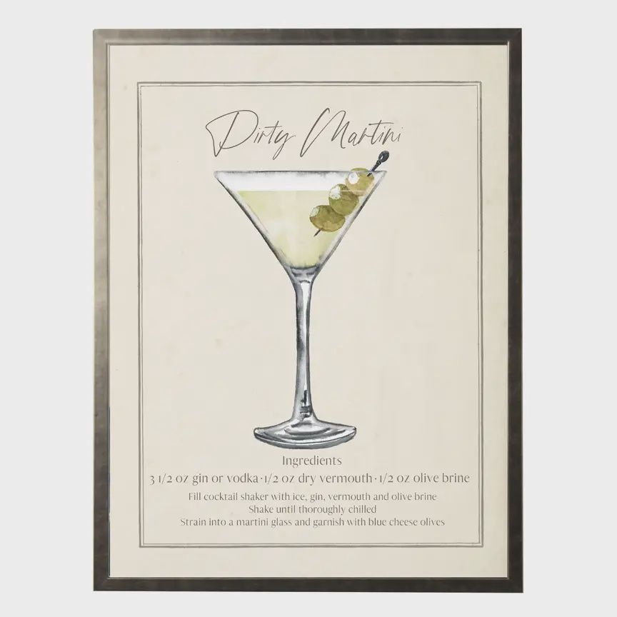 8 x 10 Dirty Martini Art