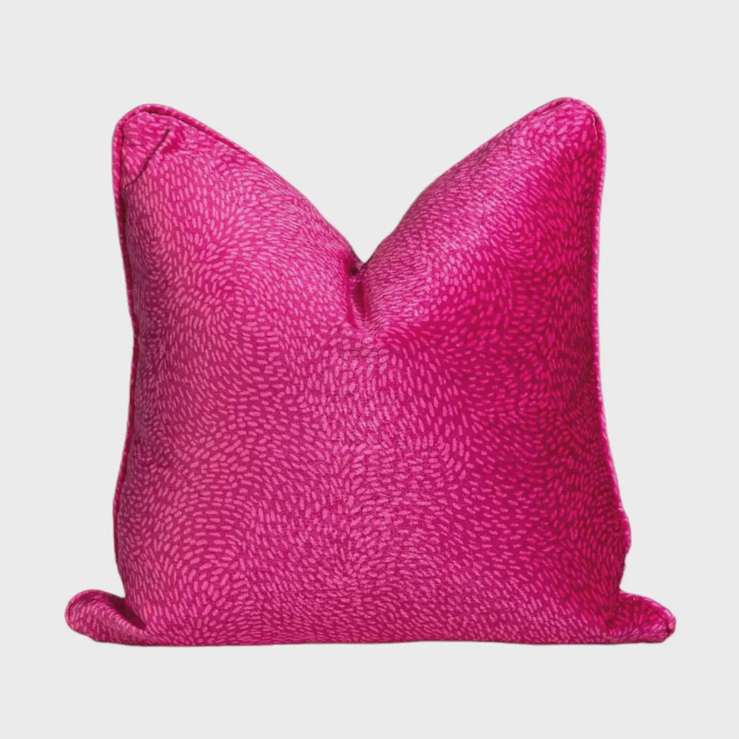 20 x 20 Pink Peacock Pillow