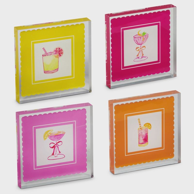 5" Summertime Cocktail Block- 4 Options