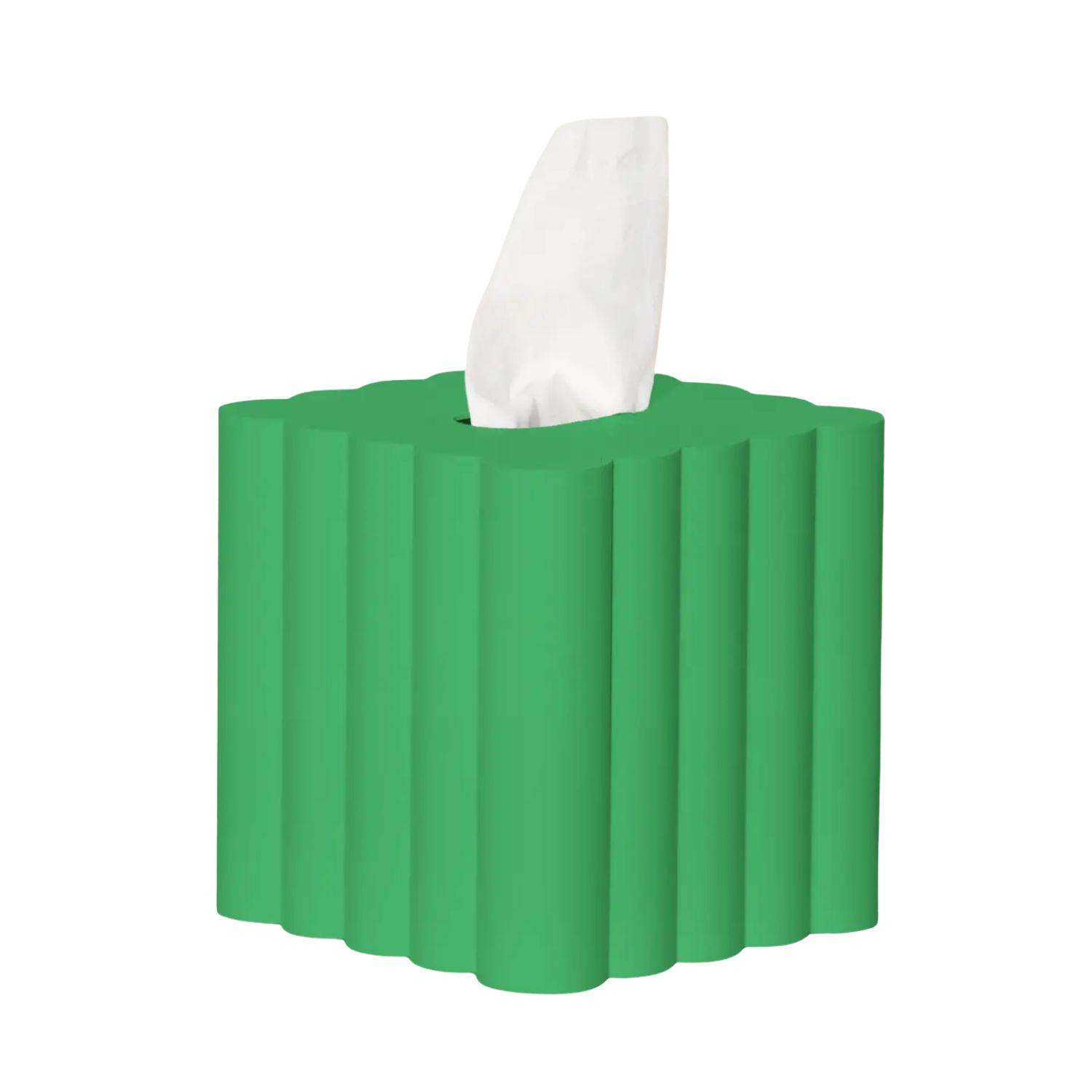 Cloud Tissue Box Cover- Green