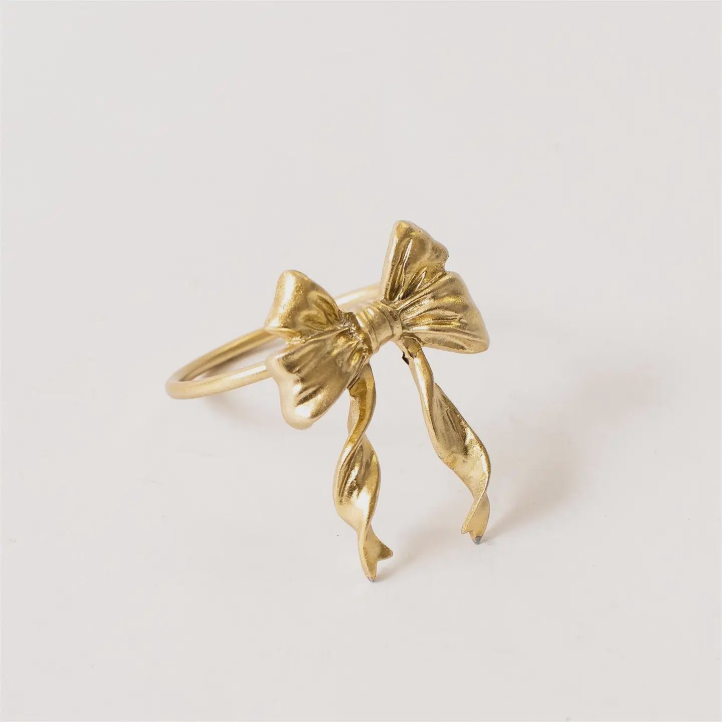 Napkin Ring - Gold Finish Bow