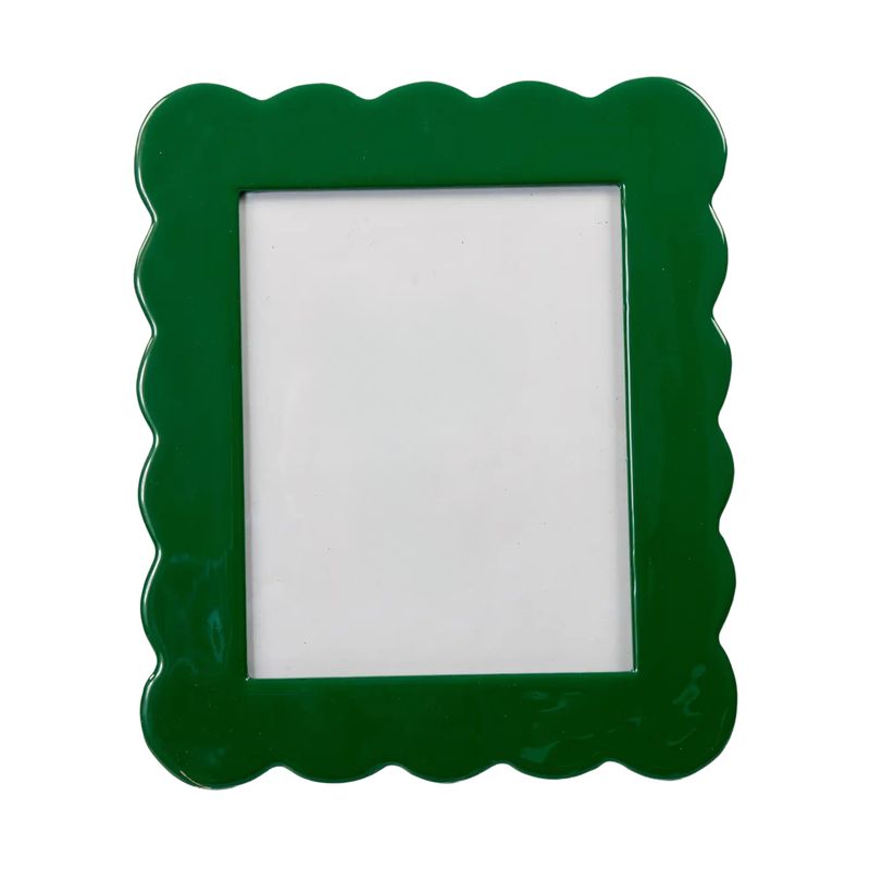 5 x 7 Scalloped Photo Frame - Emerald Green