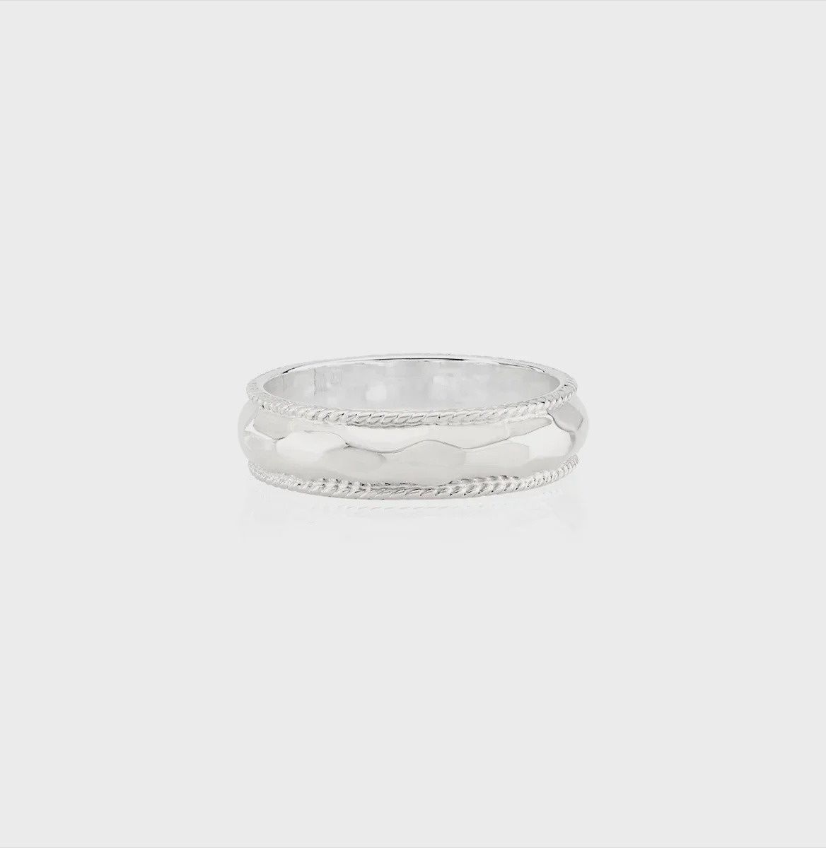 Anna Beck Hammered Silver Stackable Ring