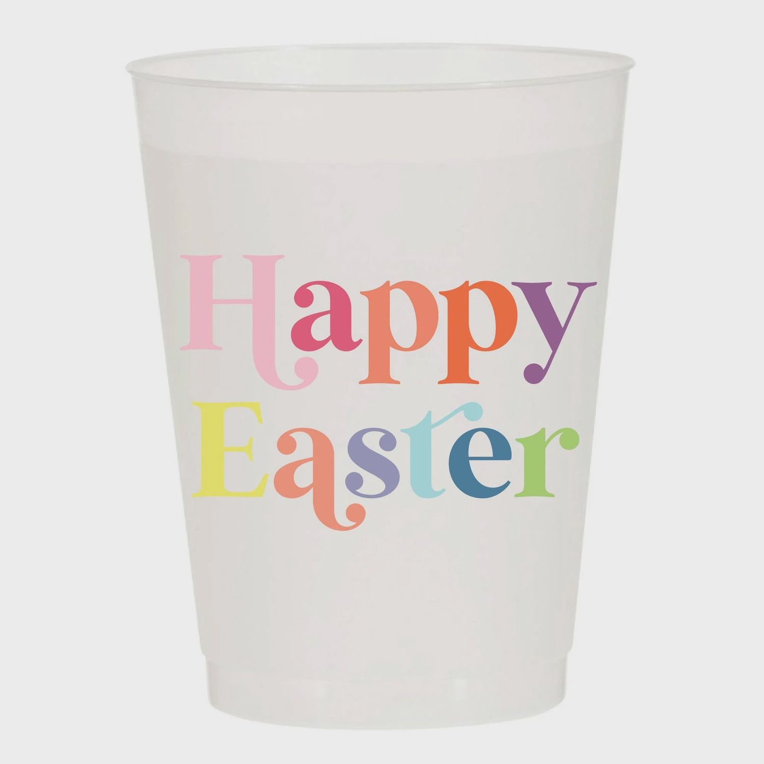 Happy Easter Fun Colorful Frosted Cups