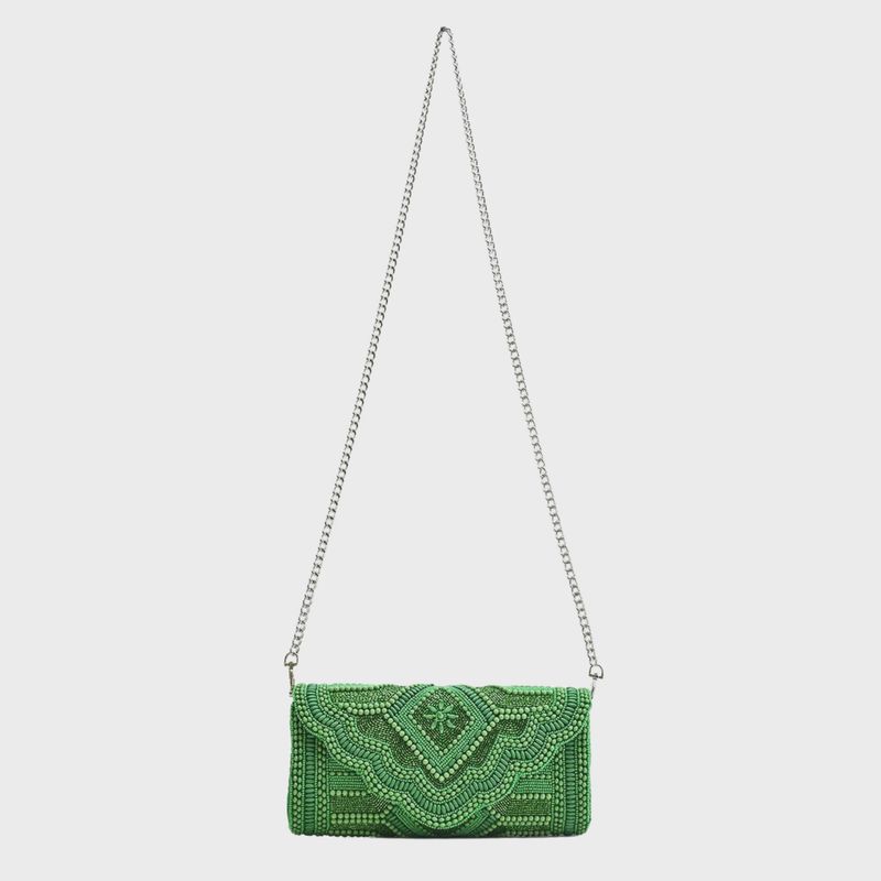 Green Jewel Evening Bag