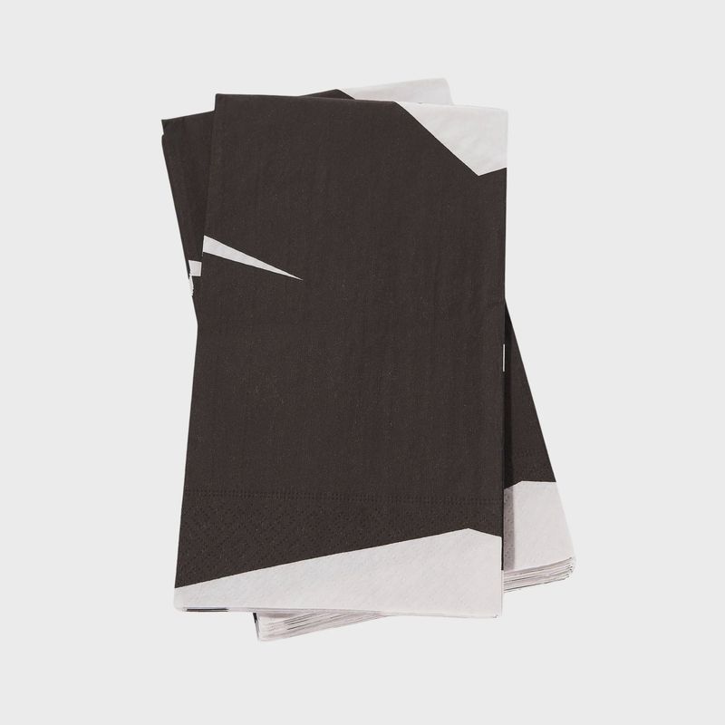 Guest Towel Napkins – Black &amp; White Geometric