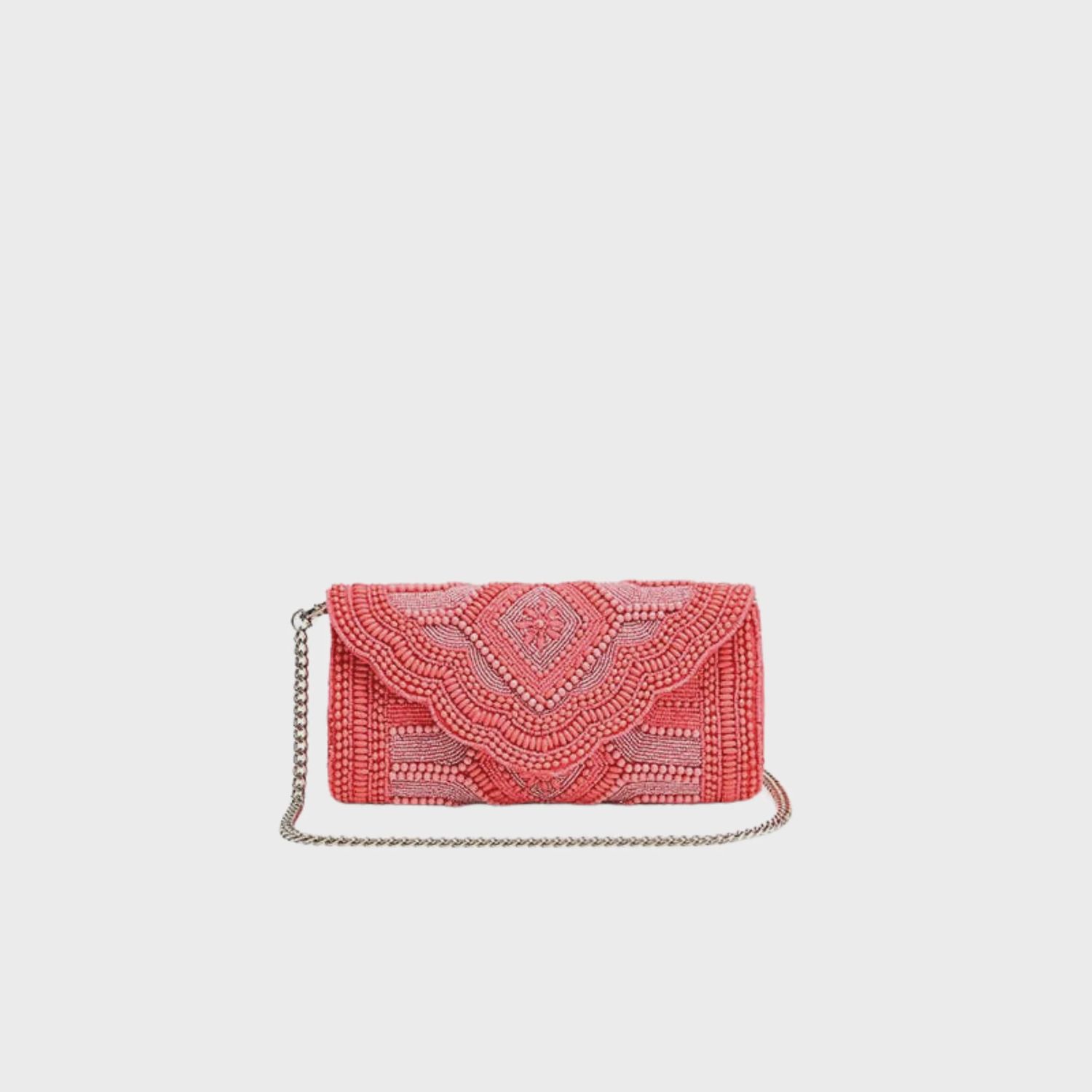 Raspberry Royale Embellished Evening Clutch