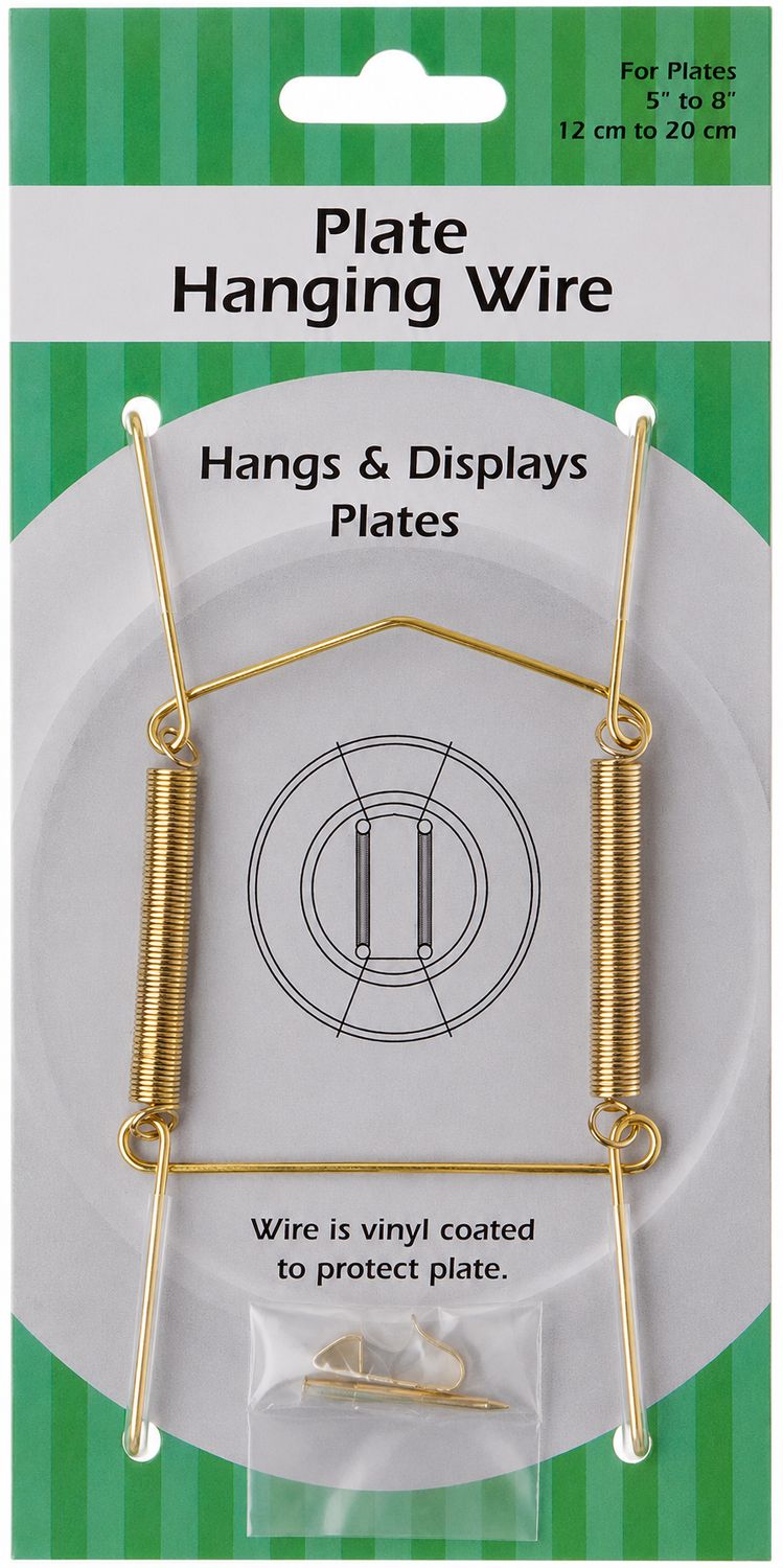 Wall Mountable Plate Hanger (For Plates 5" - 8"): Gold