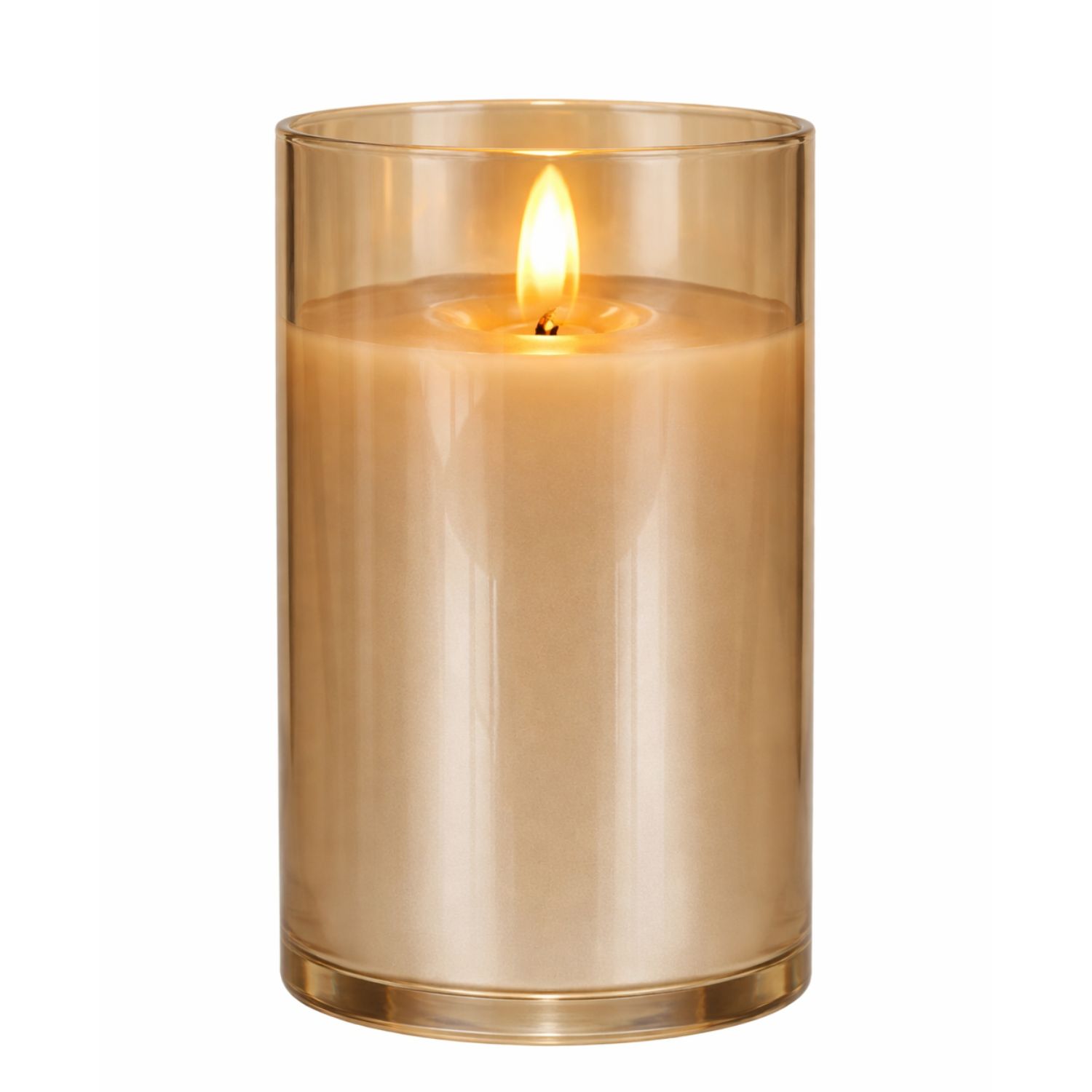 3"x4" Radiance Led Poured Candles- Champagne