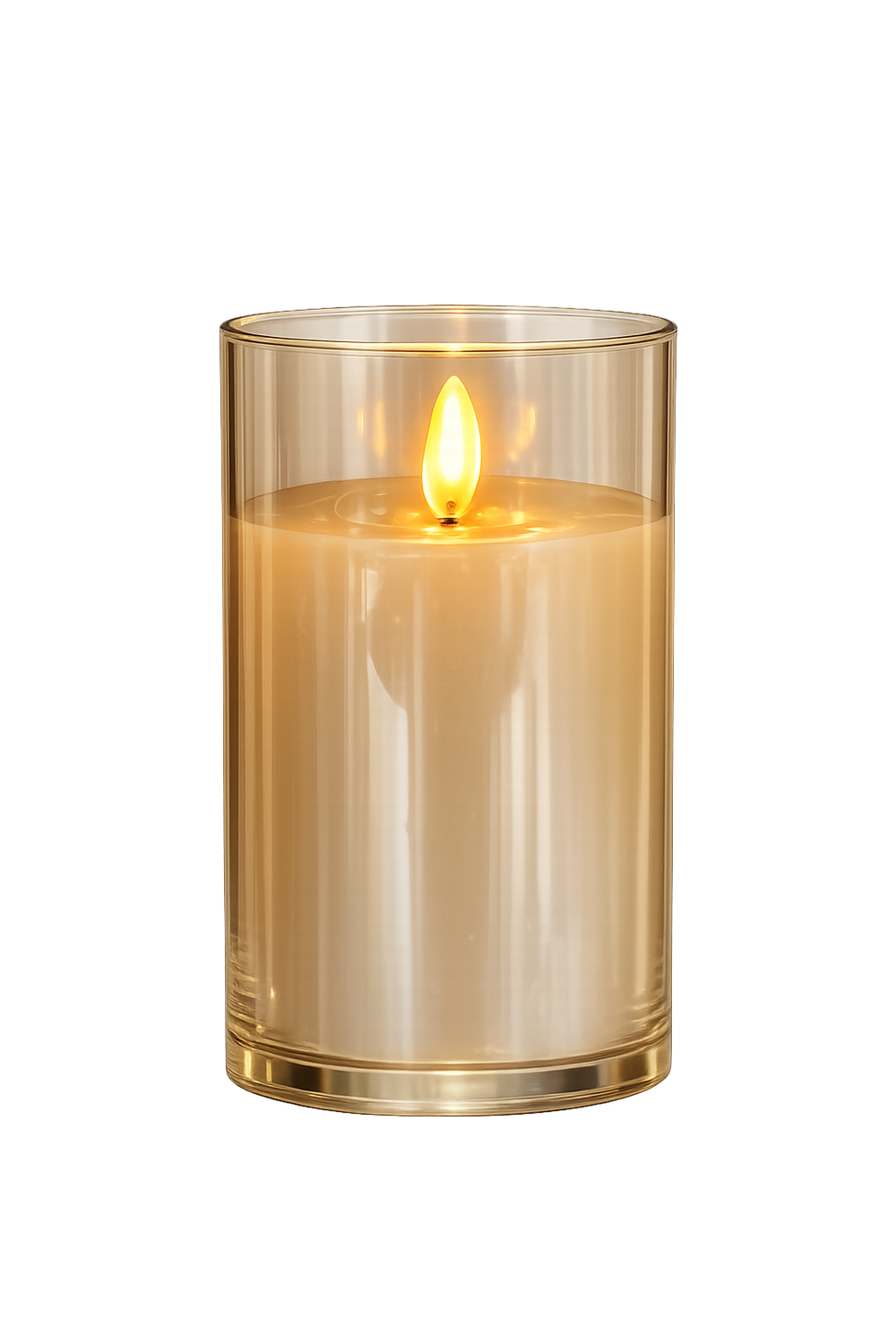 3" x 5" Radiance Led Poured Candles- Champagne