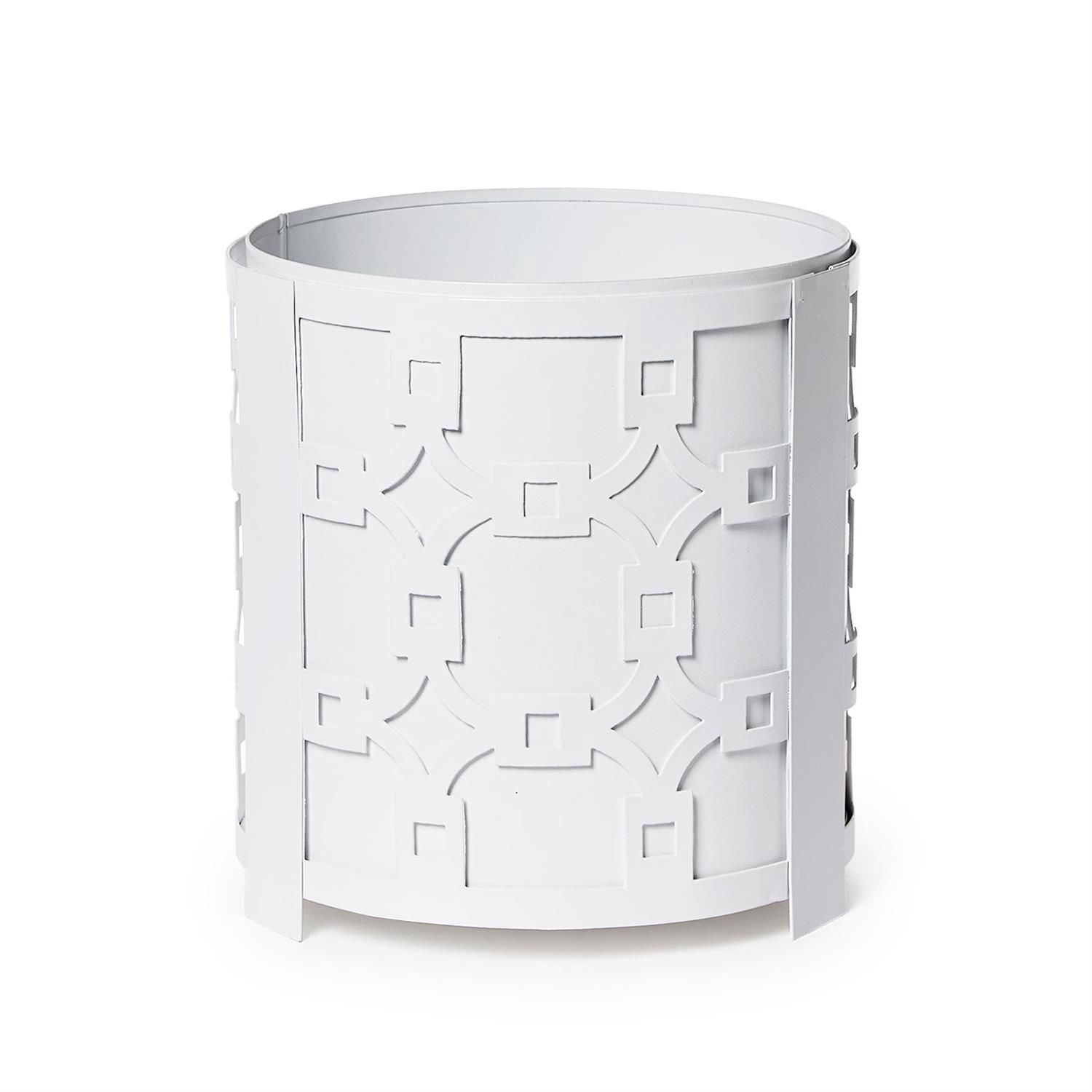 Fretwork Round Metal Planter