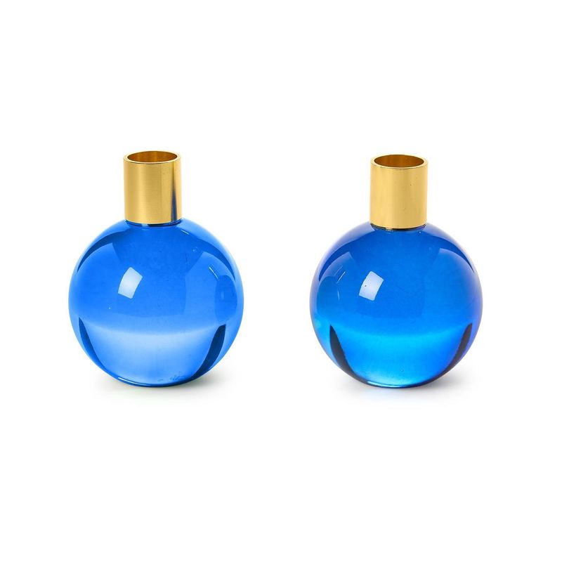 Ball Blue Taper Candleholders