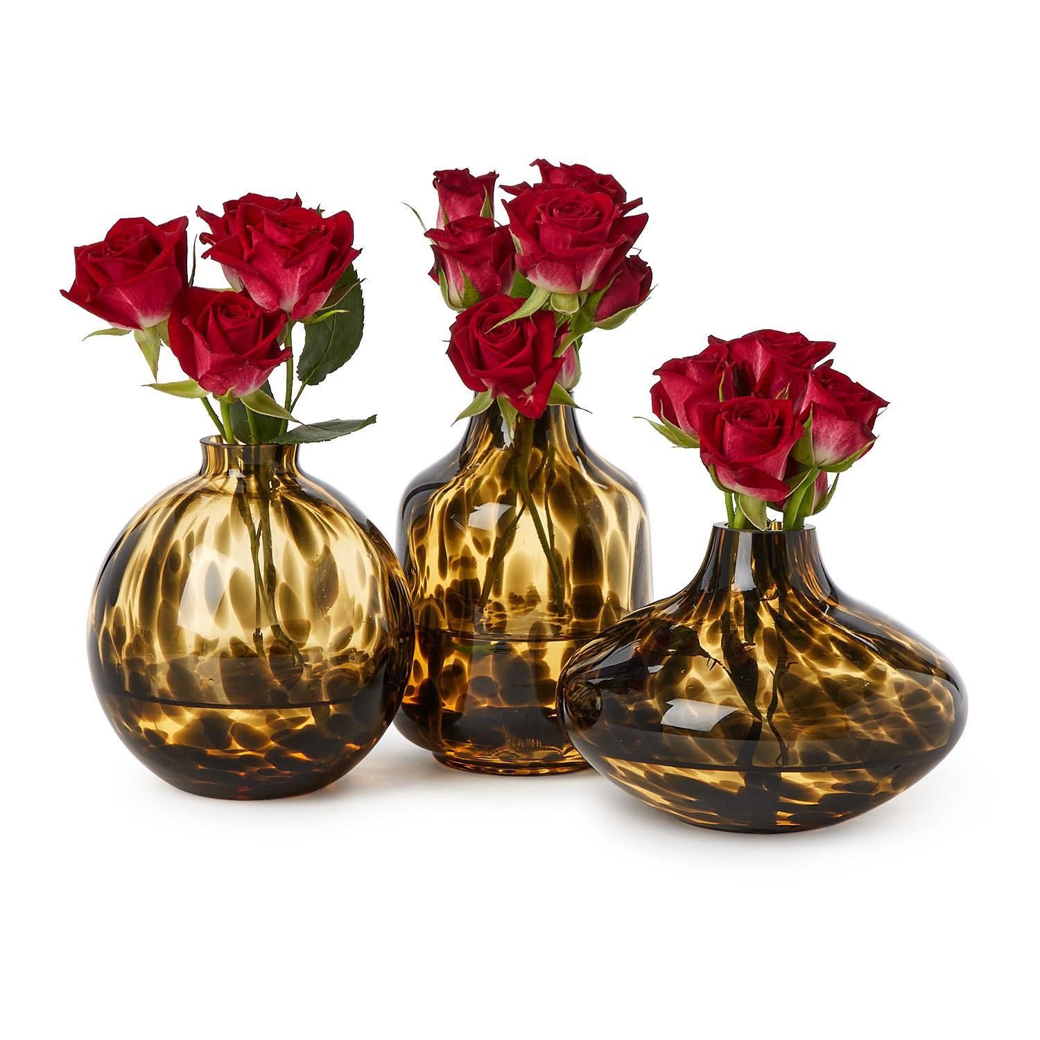 Tortoise Print Vases- 3 Options