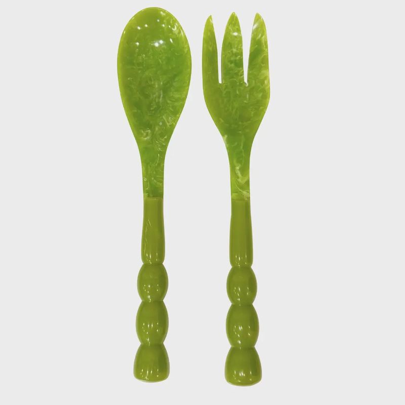 Bermuda Salad Servers- Green