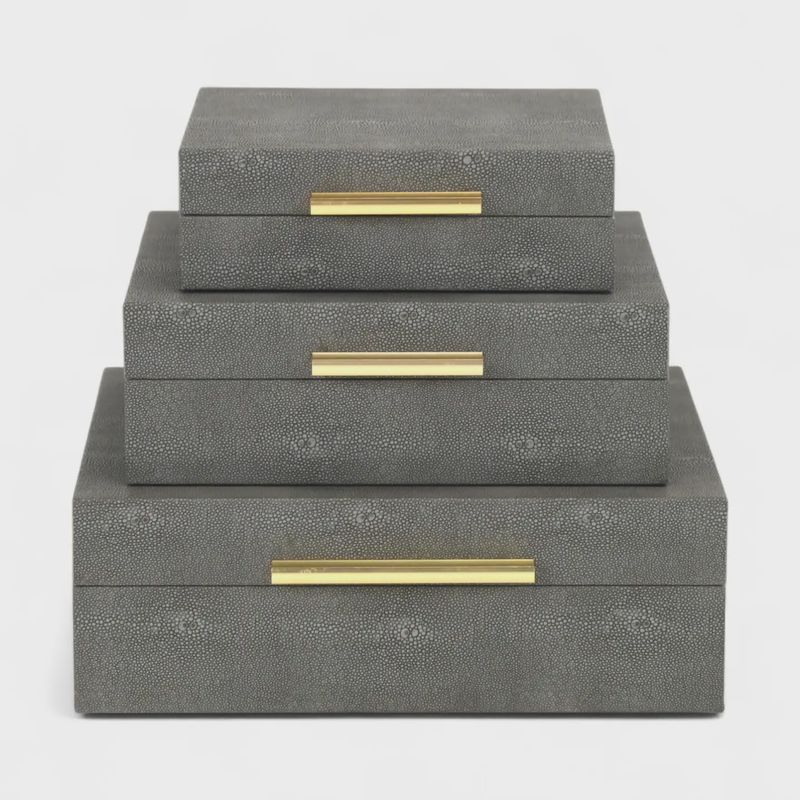 Grey Storage Boxes