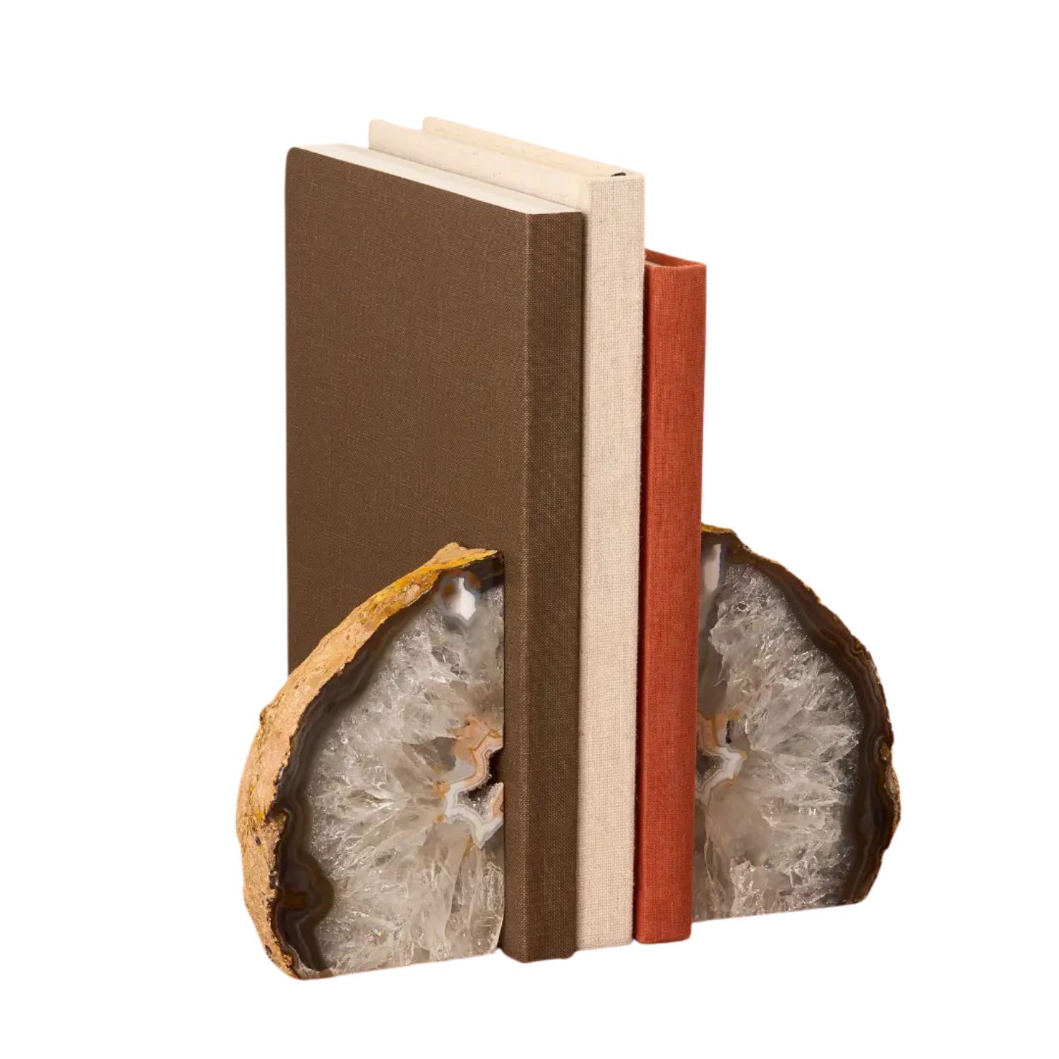 Black Agate Bookends