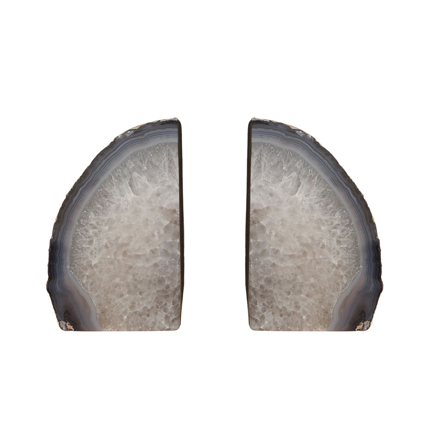 Natural Agate Bookends